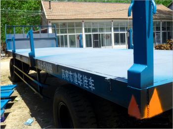 2噸蛇形牽引骨架拖車